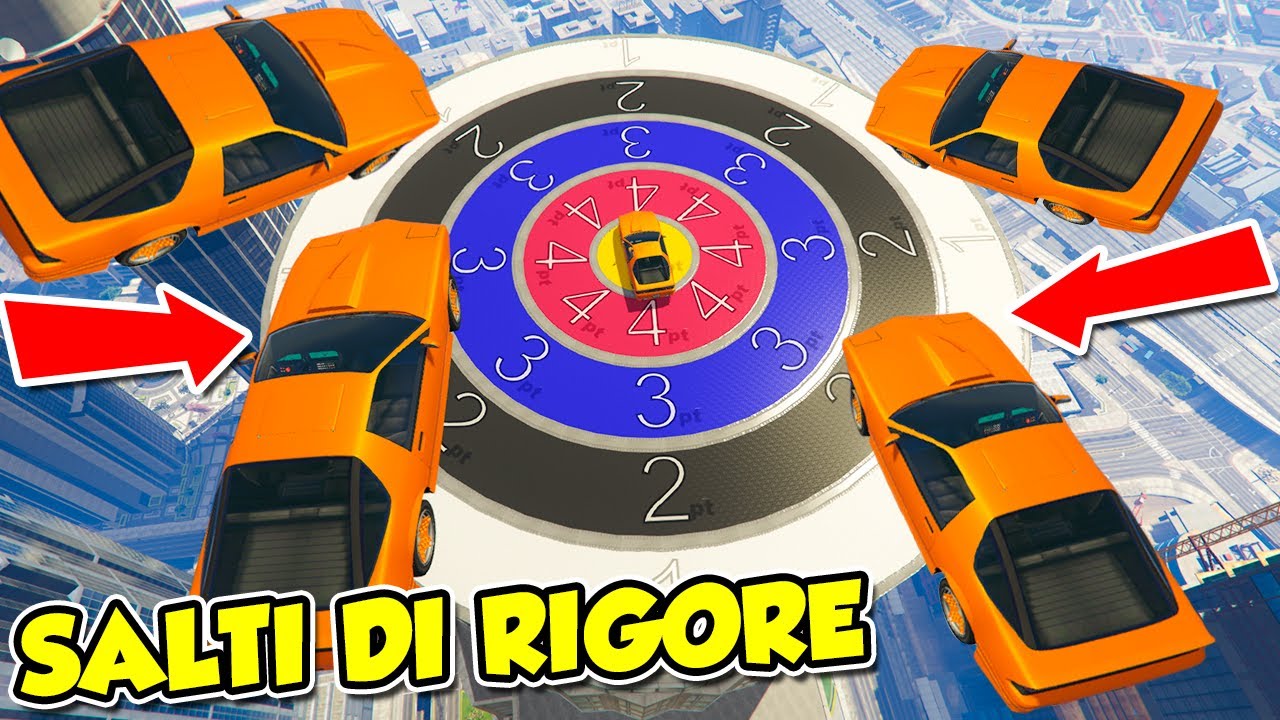Gta 5 ITA - SALTI di RIGORE con le AUTO!! - W/SpJockey