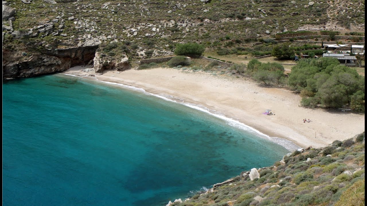 Τζια: παραλίες Σπαθί και Συκαμιά - Cyclades, ile de Kéa, plages de Spathi et Sykamia
