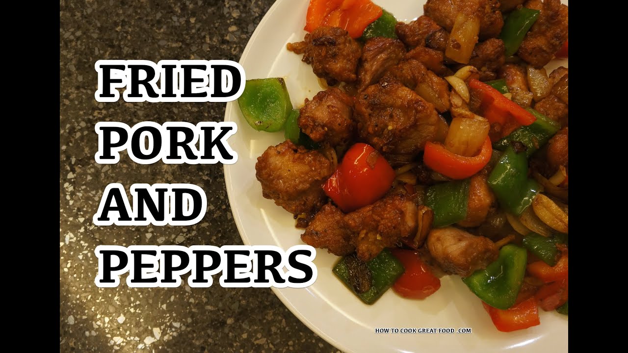 Stir Fry Garlic Pork & Bell Peppers Recipe - Asian Wok