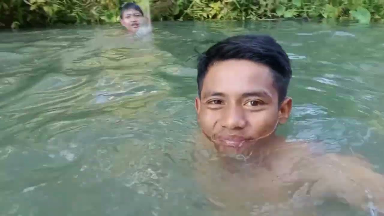 Berenang Di Sungai Yang Kedalamannya Tidak Dapat Menyentuh Dasar Sungai😱@BangGanangNaNang