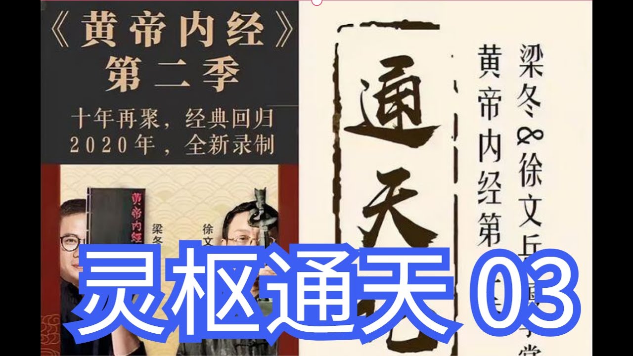 梁冬对话徐文兵黄帝内经 第二季 灵枢通天 三