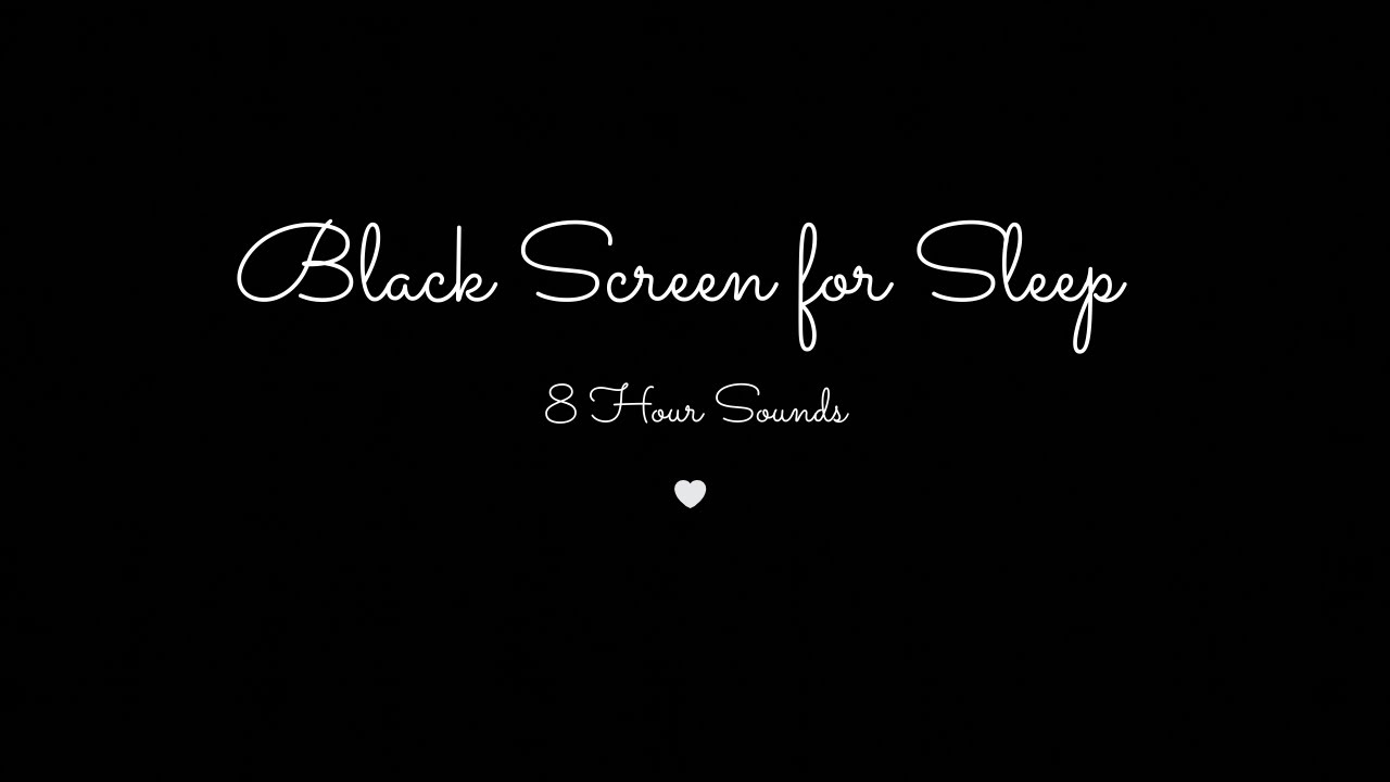 🌧️Black Screen/ No Talking/ 8 Hours Rain Sounds for Deep Sleep 💤