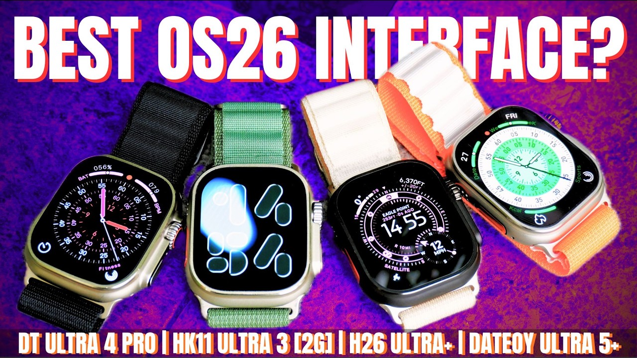 У какого из них ЛУЧШИЙ интерфейс OS26? DT Ultra 4 Pro против HK11 Ultra 3 [2G] против H26 Ultra+ ...