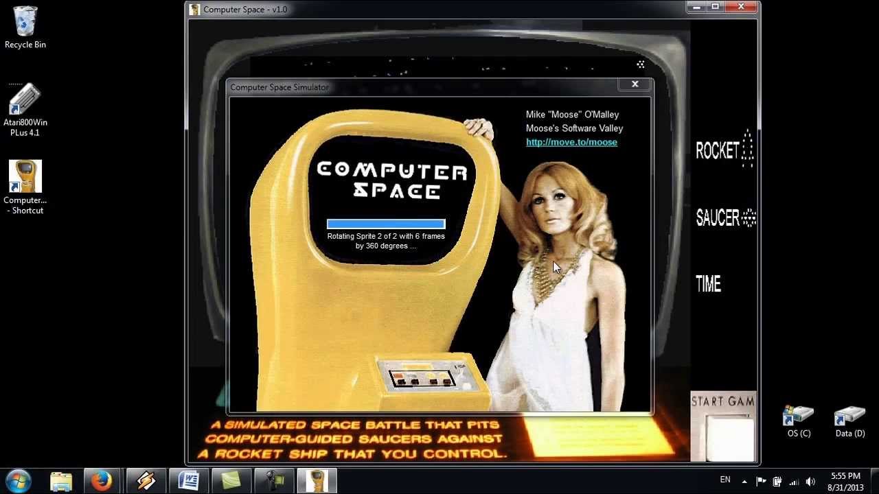 Computer Space - first video arcade game by Atari