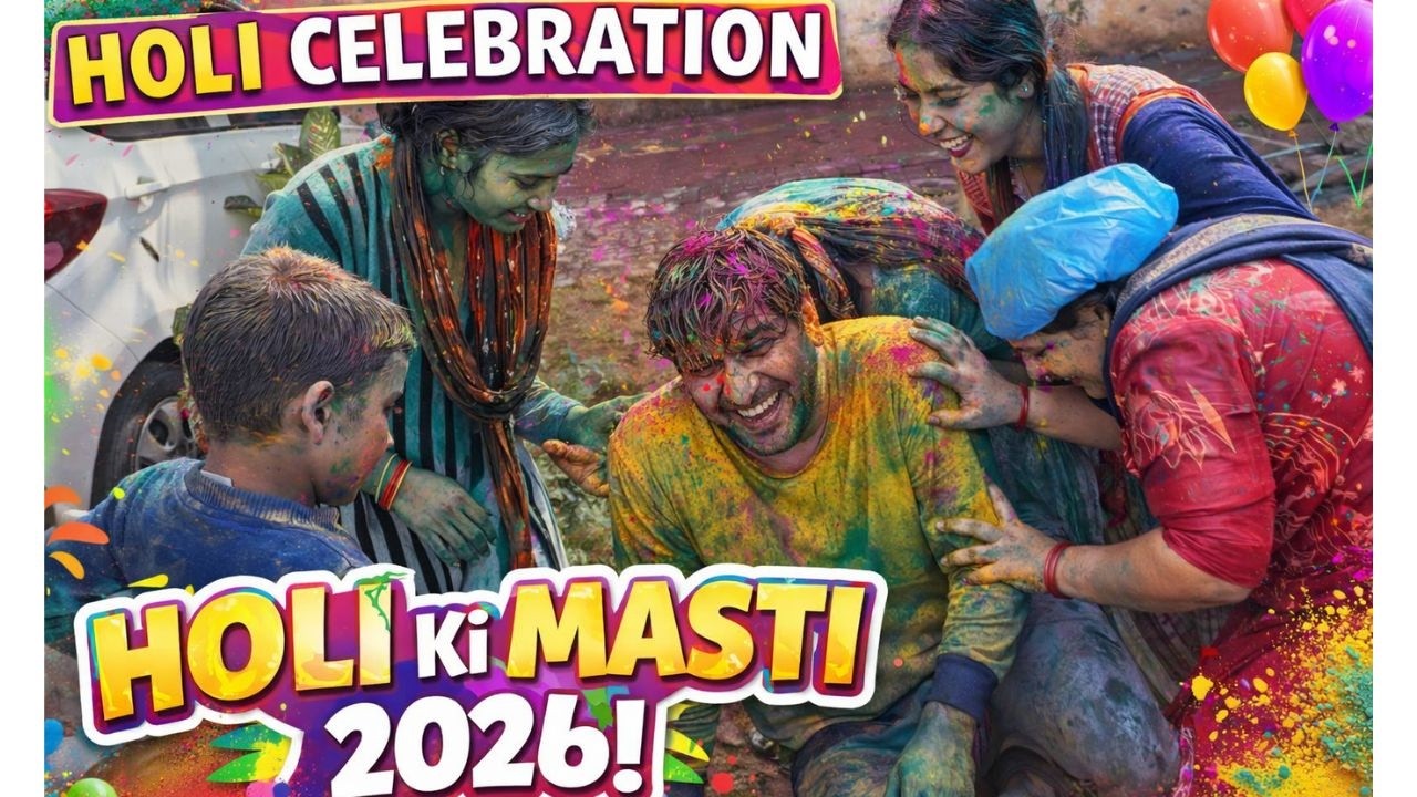 Holi Celebration 2026❤️ | Holi Ki Masti With Friends & Family 🎨🔥#vlog ||ASHISH GAHLOT||