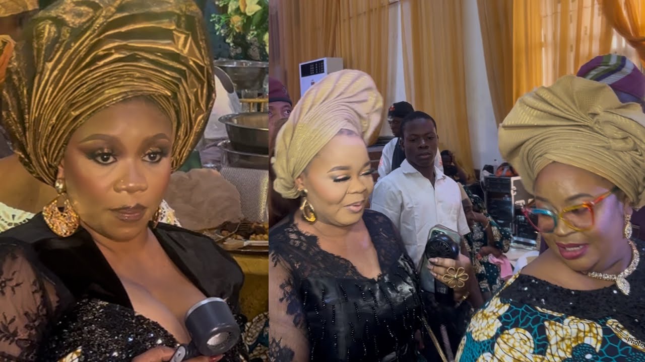 WUMI TORIOLA, BIMBO OSHIN, EYINJU ELEDUMARE, ANTAR LANIYAN AT ACTRESS BUKKY AREWA FATHER’S BURIAL 