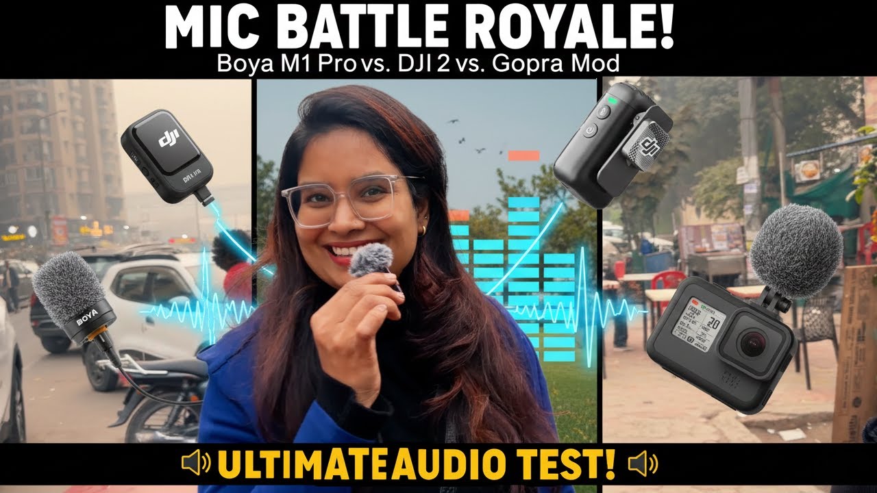 Best Mic for Vlogging? Boya vs DJI vs GoPro Mic 🎤 | Real Environment Sound Test