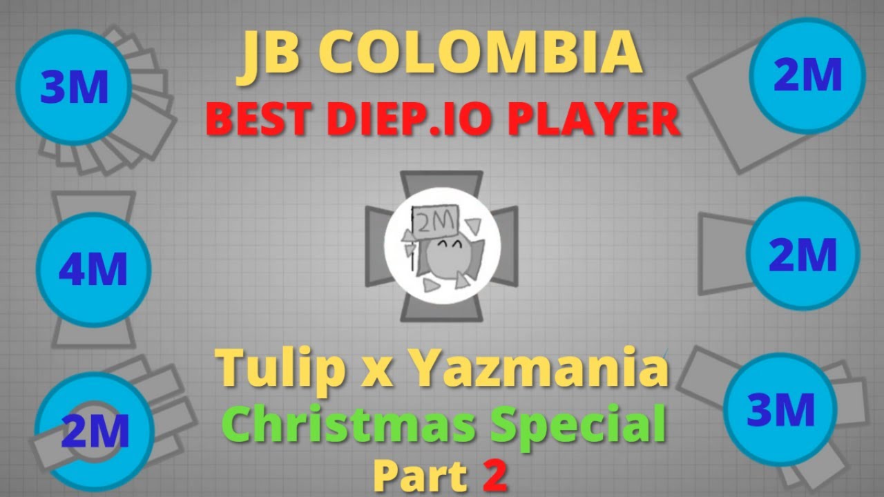 The Best Diep.io Player Of All Time | JB Colombia - Tulip x Yazmania Christmas Collab!