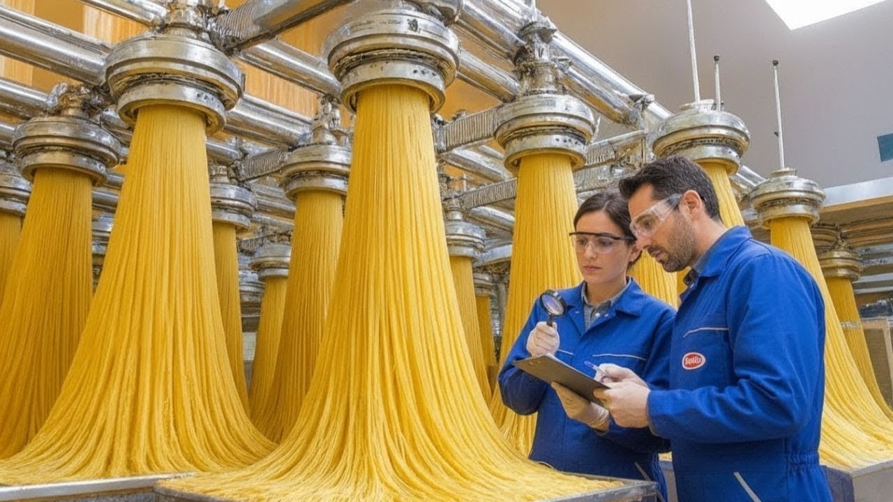 How Millions of Spaghetti Are Made, From Wheat to Spaghetti in an Incredible Industrial Process!