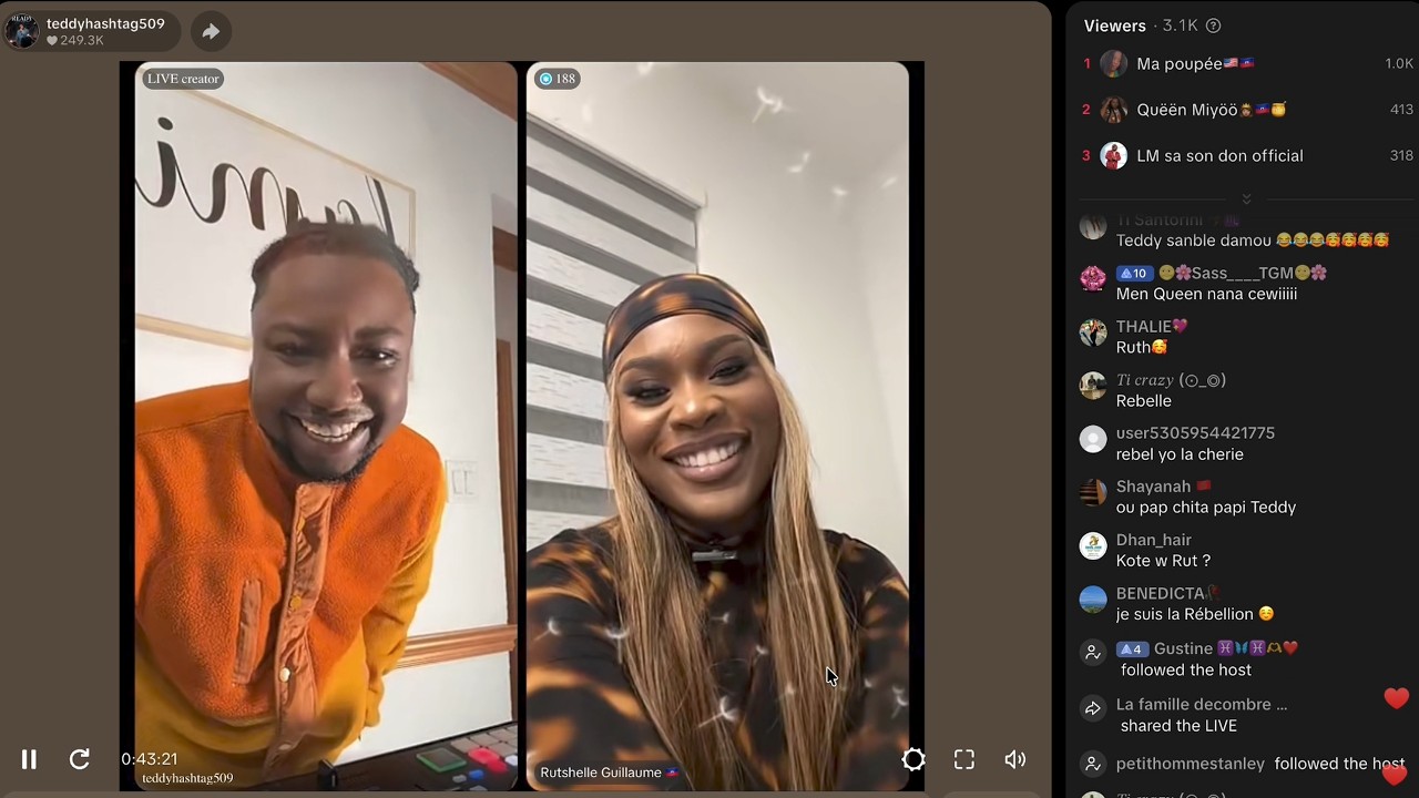 Teddy Hashtag - Ou Banm Lanmou Feat Rutshelle Guillaume | Yo Rakonte Kijan Video a Te Fèt -Full Live