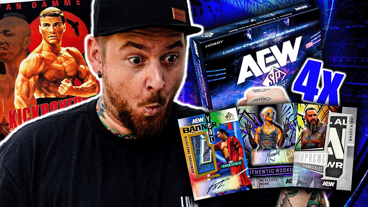 Ich hab IHN !! 😍 Das ERSTE mal AEW Game Used & LEAF KICKBOXER knallt KOMPLETT🤯BOX BREAK