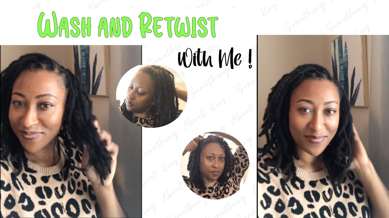 *New* Wash & Retwist with me after nearly 3 MONTHS! 😱 #somethingaboutkey #locs #retwist