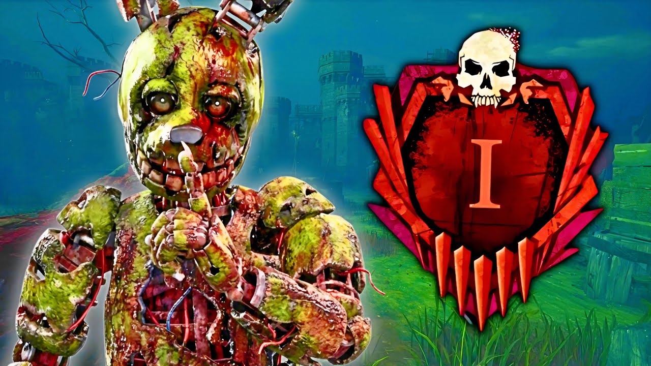High Level Springtrap Gameplay - Dead by Daylight (No Commentary)