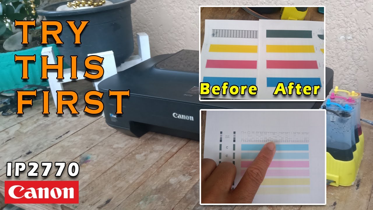 CANON IP2770 | BEFORE YOU REPLACE BLACK CARTRIDGE (ENGLISH SUBTITLE)