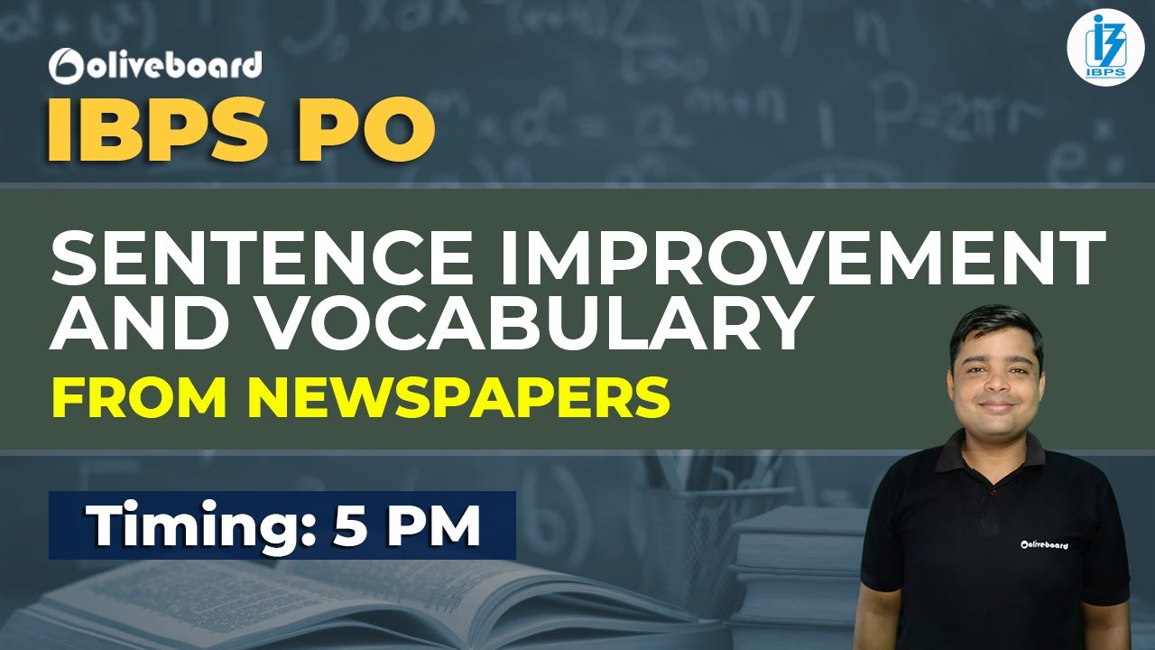 IBPS PO 2020 | Sentence Improvement and Vocabulary from newspapers