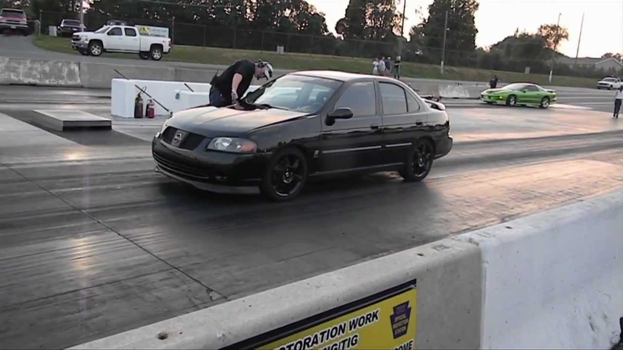 Turbo Spec V Drag Race B15 Sentra 1/4 mile