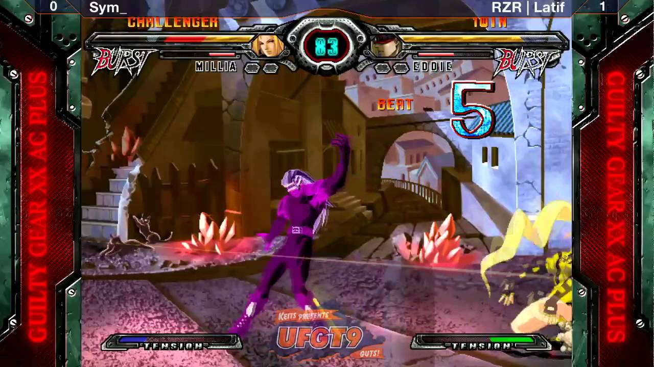UFGT9 GGXX:AC+: Sym_(Millia) vs. RZR | Latif(Eddie)