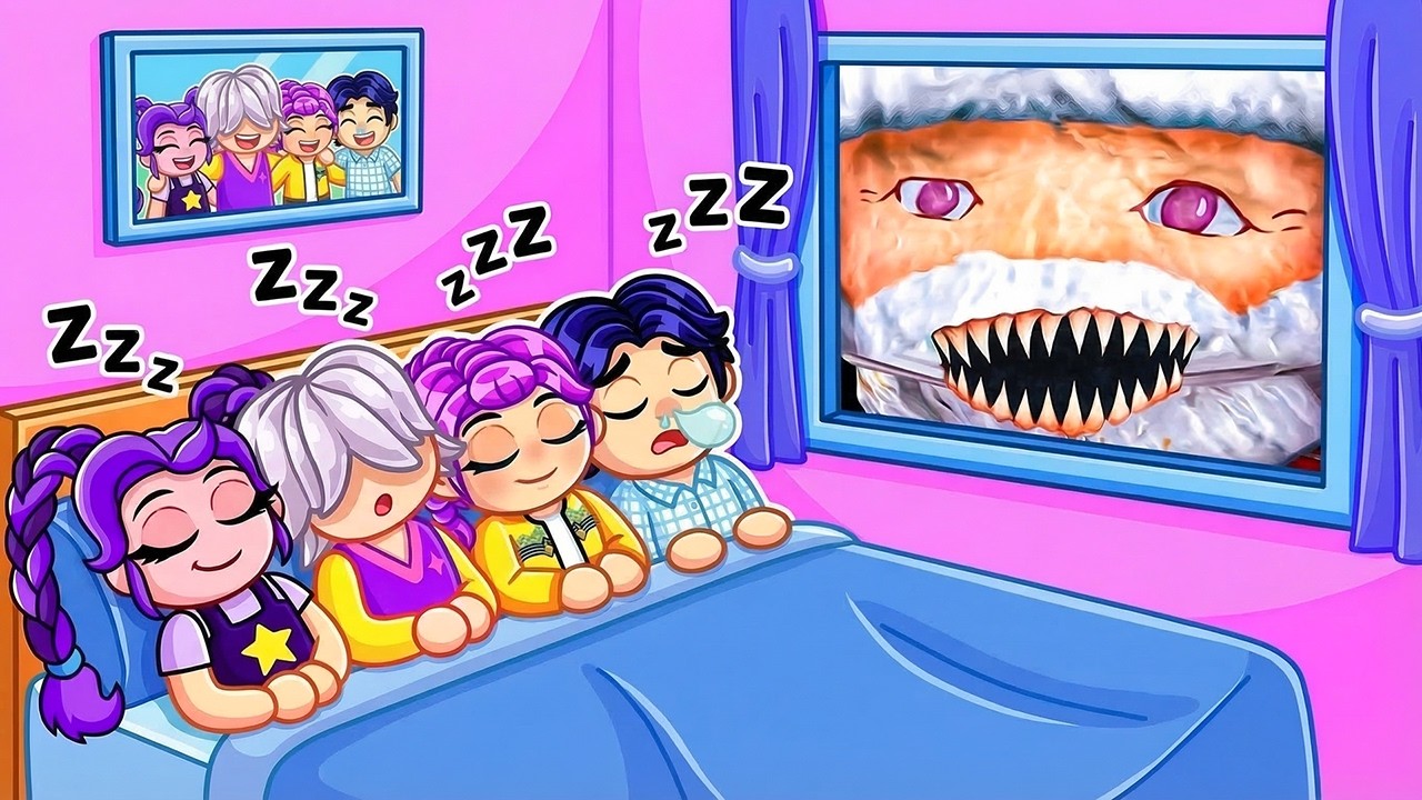 Гу Гу Гага наблюдает, как Лили Лав Брайдс спит в Roblox!