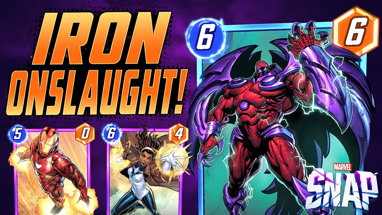 Iron Man & Onslaught GET BIG! My first Marvel Snap deck!