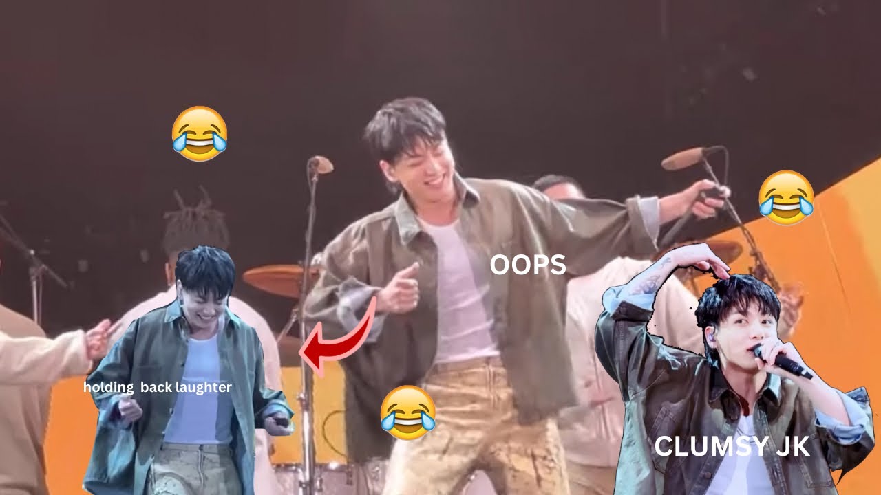 Jungkook Laughing At His Cute & Clumsy Mistake at the Global Citizen Festival 2023