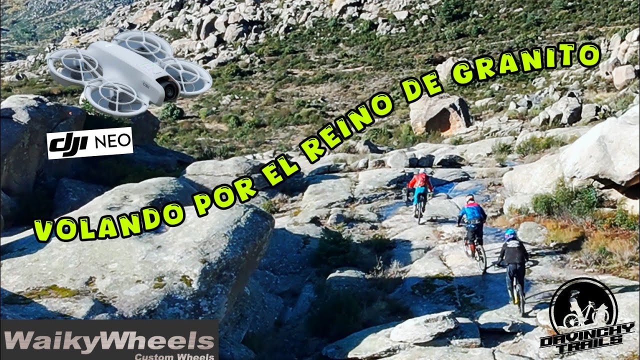 Valdemanco para&iacute;so del  enduro MTB desde el aire DJI NEO