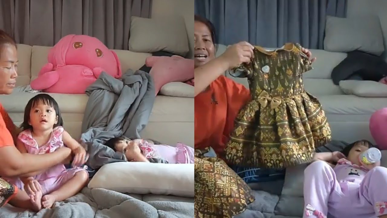 ชุดสวยของน้องเพชรน้องพลอย
