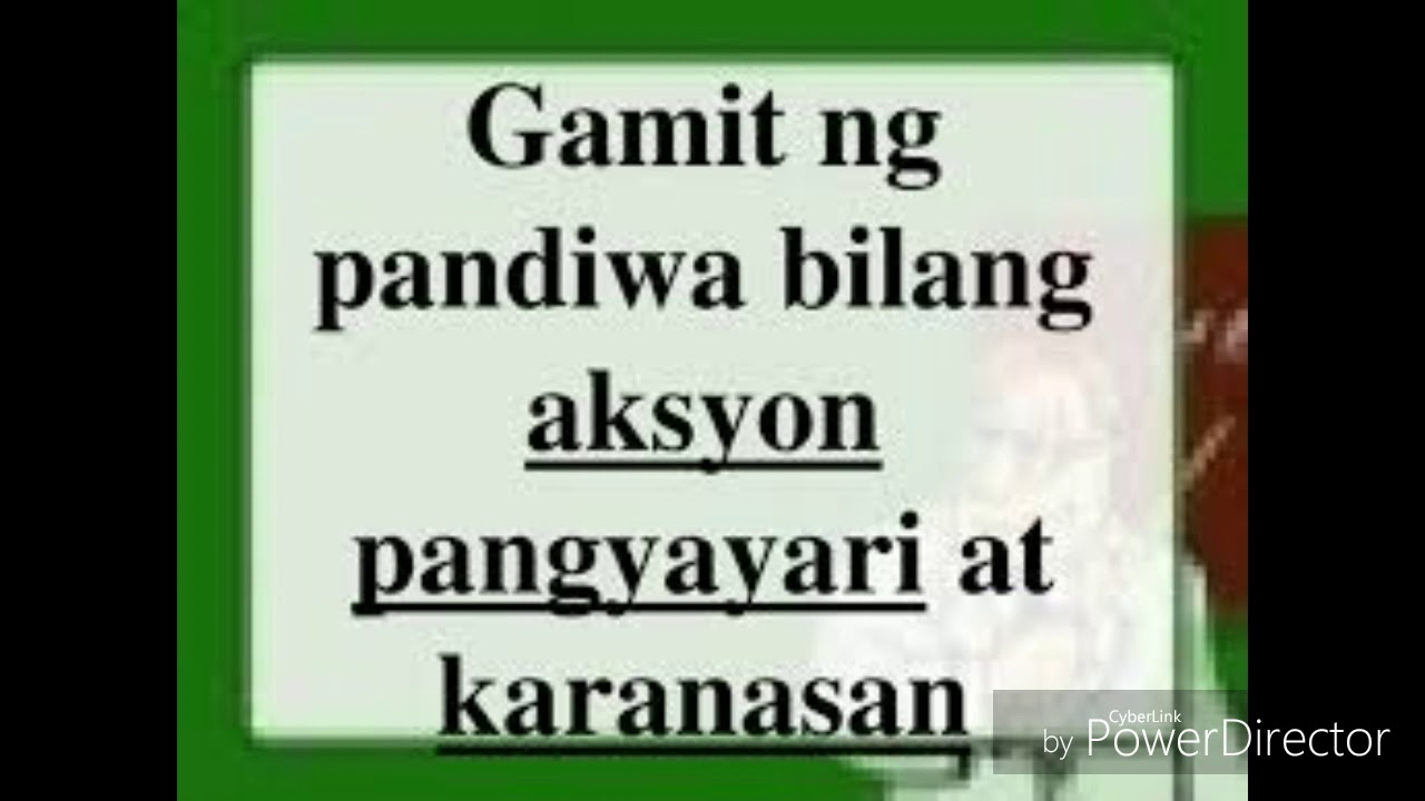 Halimbawa NG pandiwa
