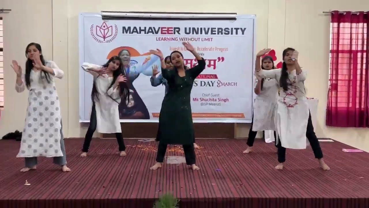 women's day special day in mahaveer University Meerut culture activity