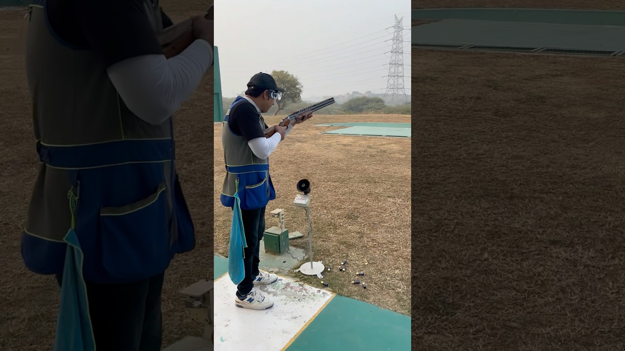 Issf trap shooting shotgun shooting india Focus Target mission olympic #trending #iphone #claypigeon