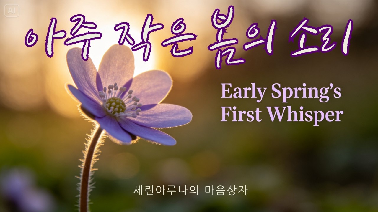 🌸아주 작은 봄의 소리🌸#노루귀 #봄노래 #힐링음악 #감성발라드 #자연영상 #봄감성 #잔잔한노래 #힐링영상 #KoreanBallad #SpringVibes
