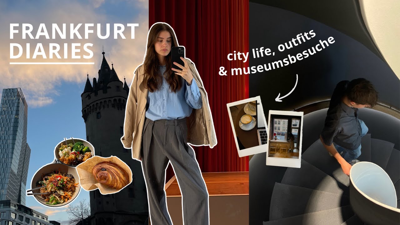 FRANKFURT DIARIES Cafés, Museum & Outfits | BUMOKA VLOG