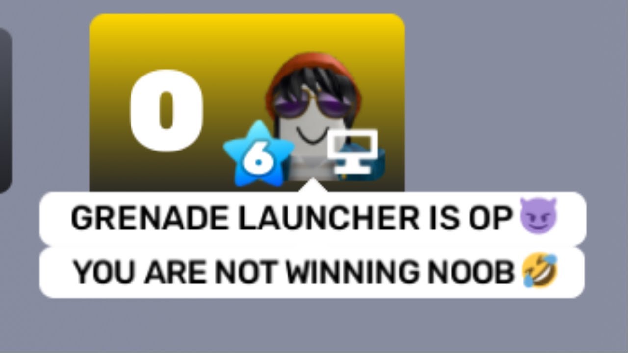 When your opponent uses the grenade launcher in Rivals...