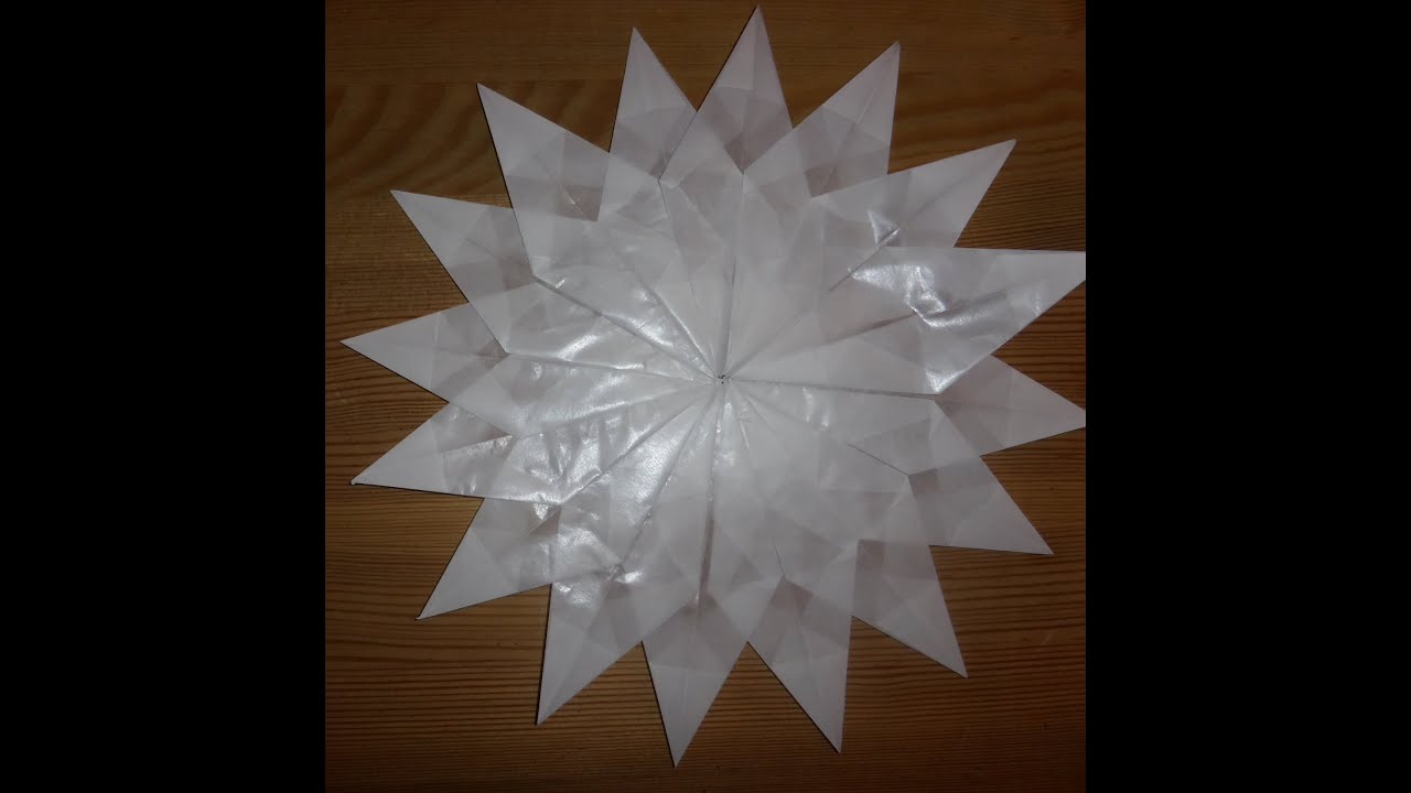 Sterne aus Transparentpapier basteln