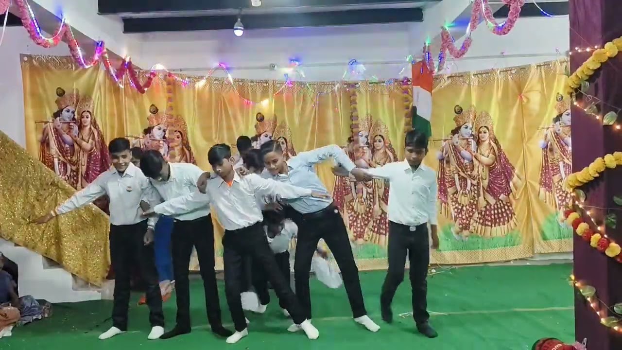 Patriotic dance performance by mother public school boys 