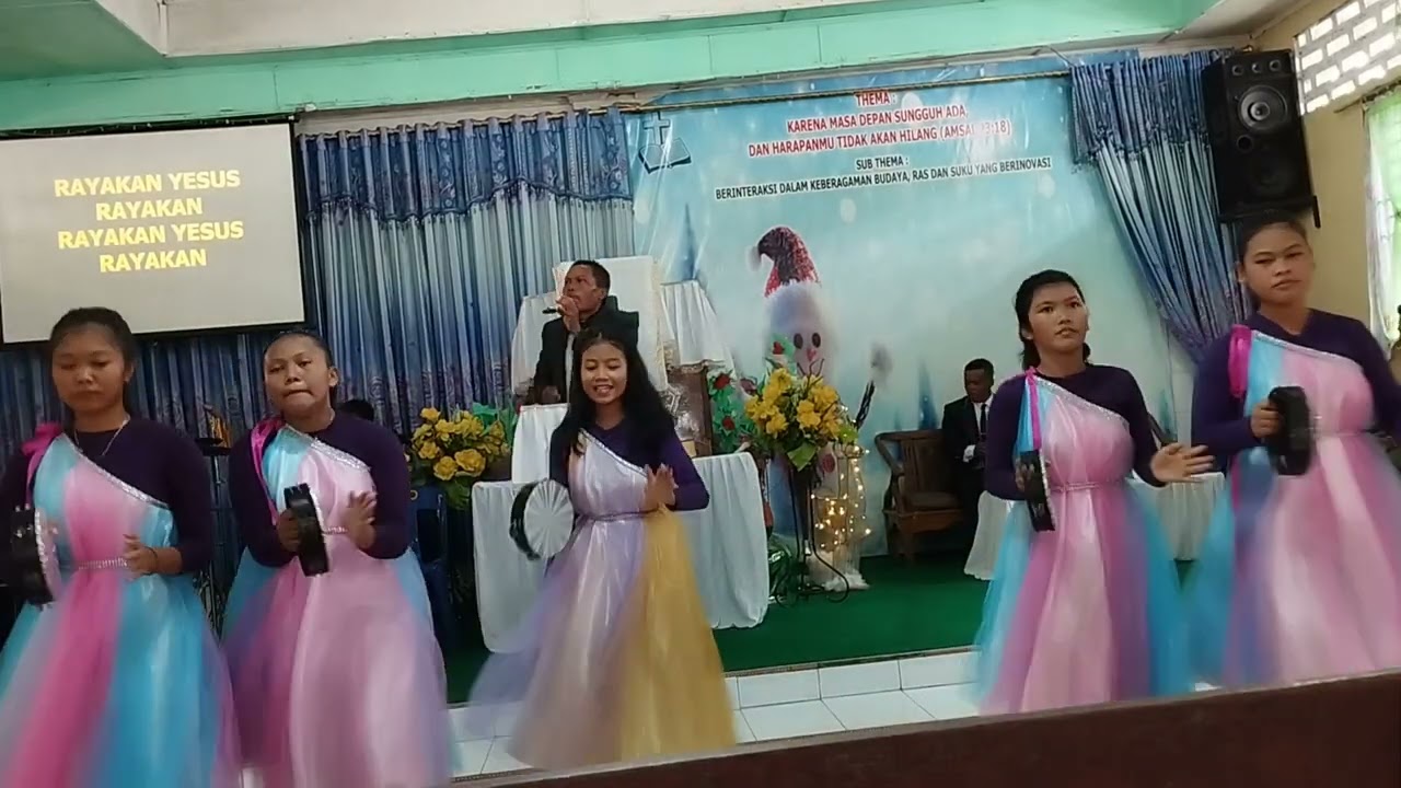 Rayakan Yesus Rayakan Medley Bangkit Serukan Nama Yesus - Tamborin GPI Pakam Raya Selatan