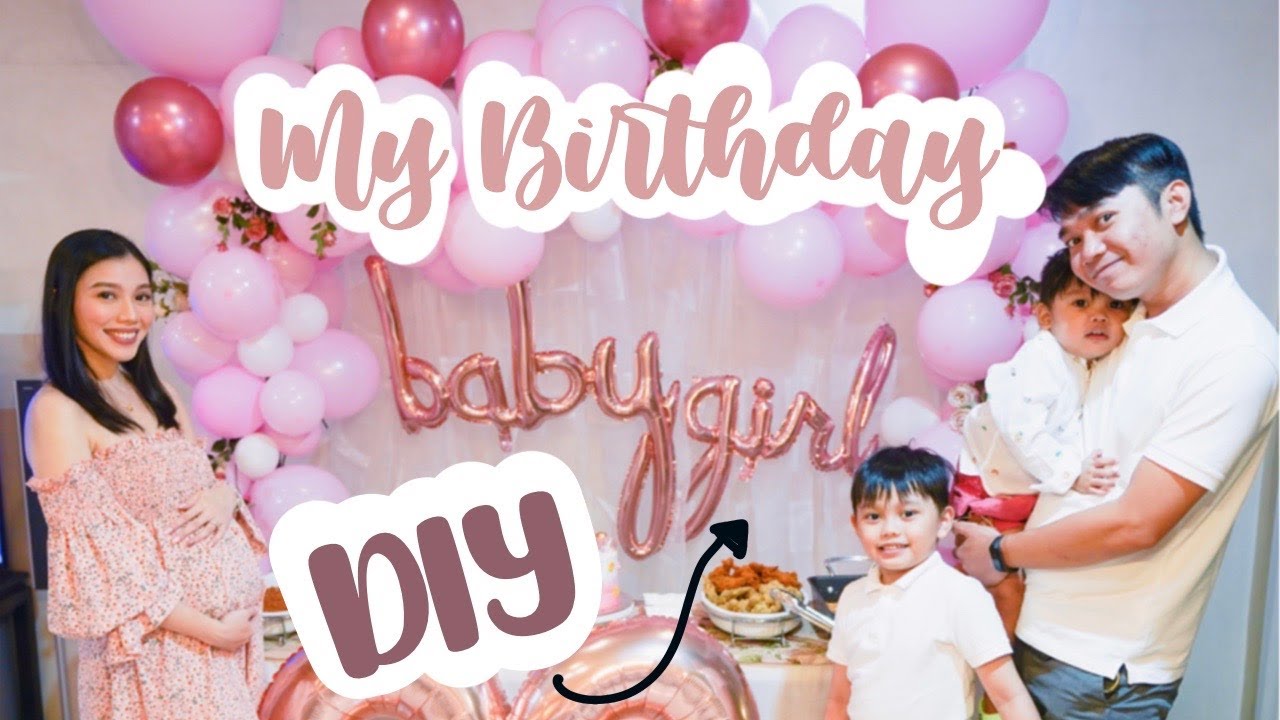 MY DIY BIRTHDAY AND BABY SHOWER | UNBOXING HUSBAND'S GIFT | Peevee Dela Rosa