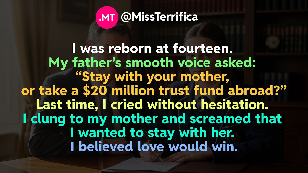 I was reborn at fourteen. My father&rsquo;s smooth voice asked: Stay with your mother...