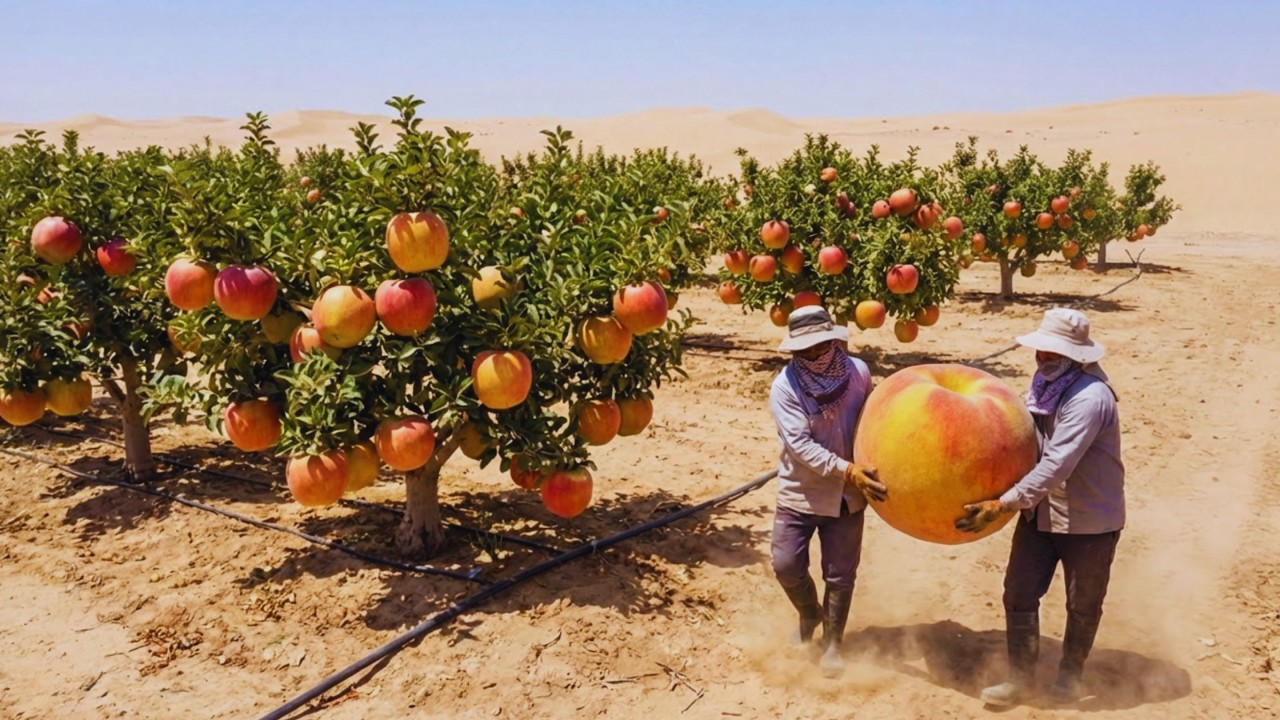 ¿Qué pasaría si se cultivaran melocotones en el desierto Los resultados son asombrosos