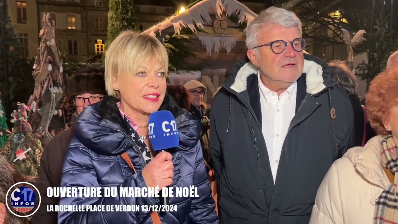 LA ROCHELLE  PLACE DE VERDUN 13/12/2024OUVERTURE DU MARCHÉ DE NOËL