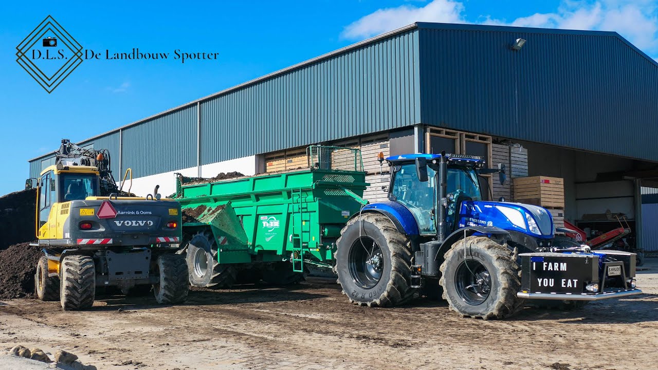 Compost spreading 2020 | New Holland T7.270 Blue Power + Tebbe
