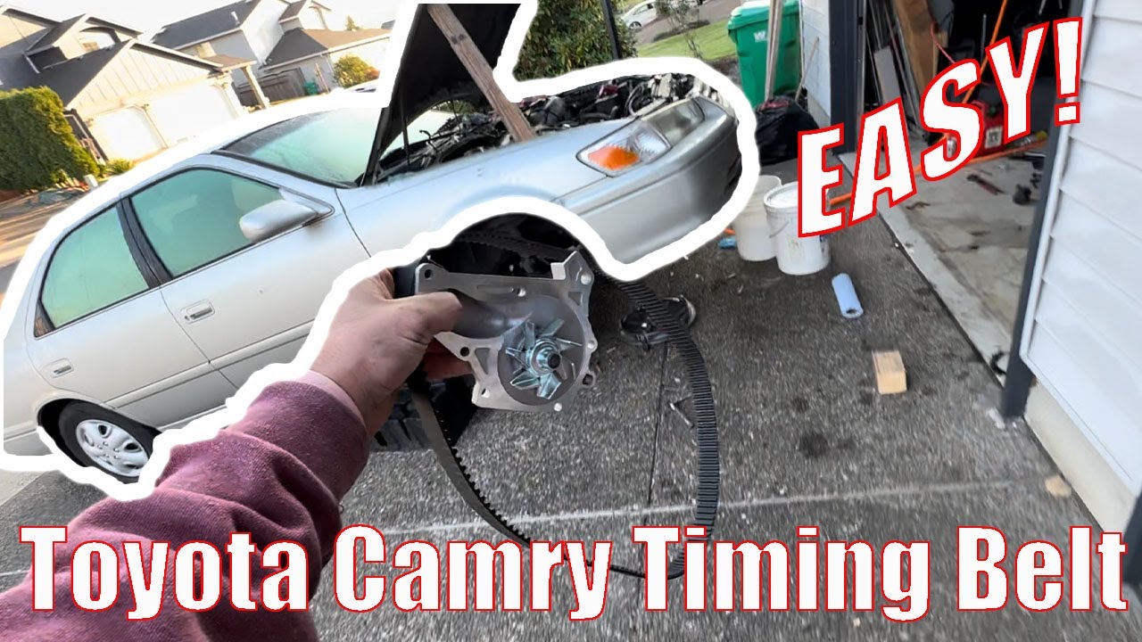 Замена ремня ГРМ/водяного насоса Toyota Camry, часть 1