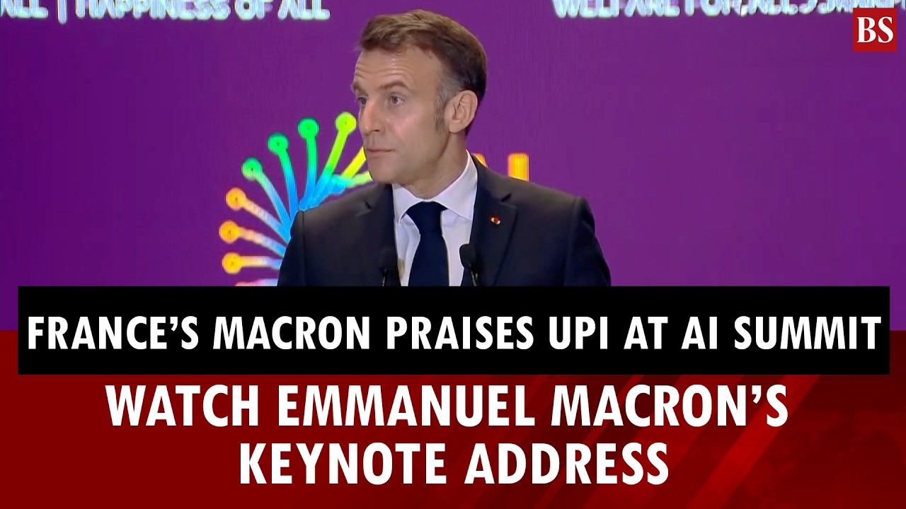 Watch Emmanuel Macron’s keynote address at the India AI Impact summit 2026