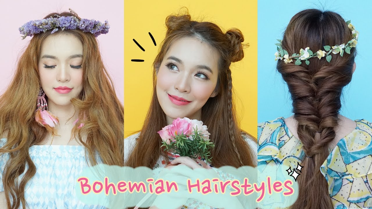 3 ทรงผมสุดแบ๊วสไตล์โบฮีเมี่ยนเกิร์ล | Buablink