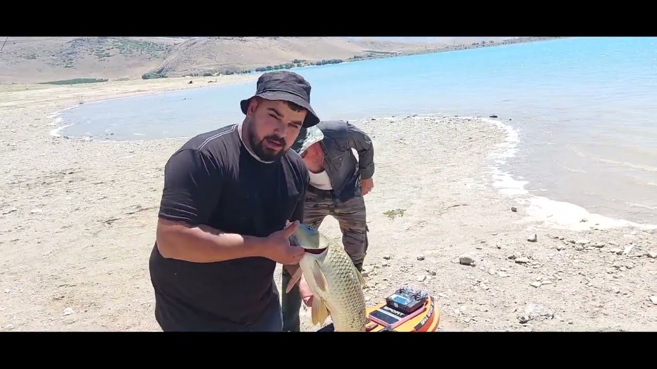 صيد السمك الكارب حجم كبير