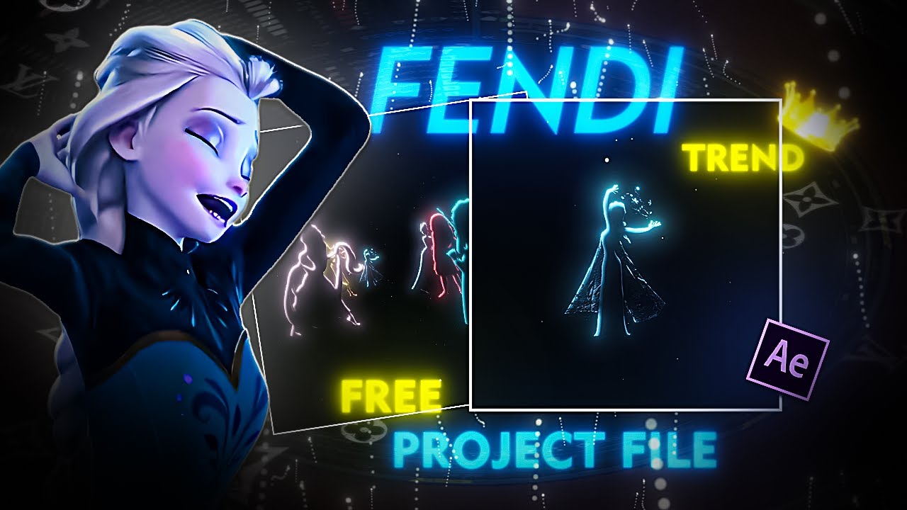 How To Edit Trend &ldquo;FENDI&rdquo; On After Effects | Free Project File | Fendi 2 Slowed Edit