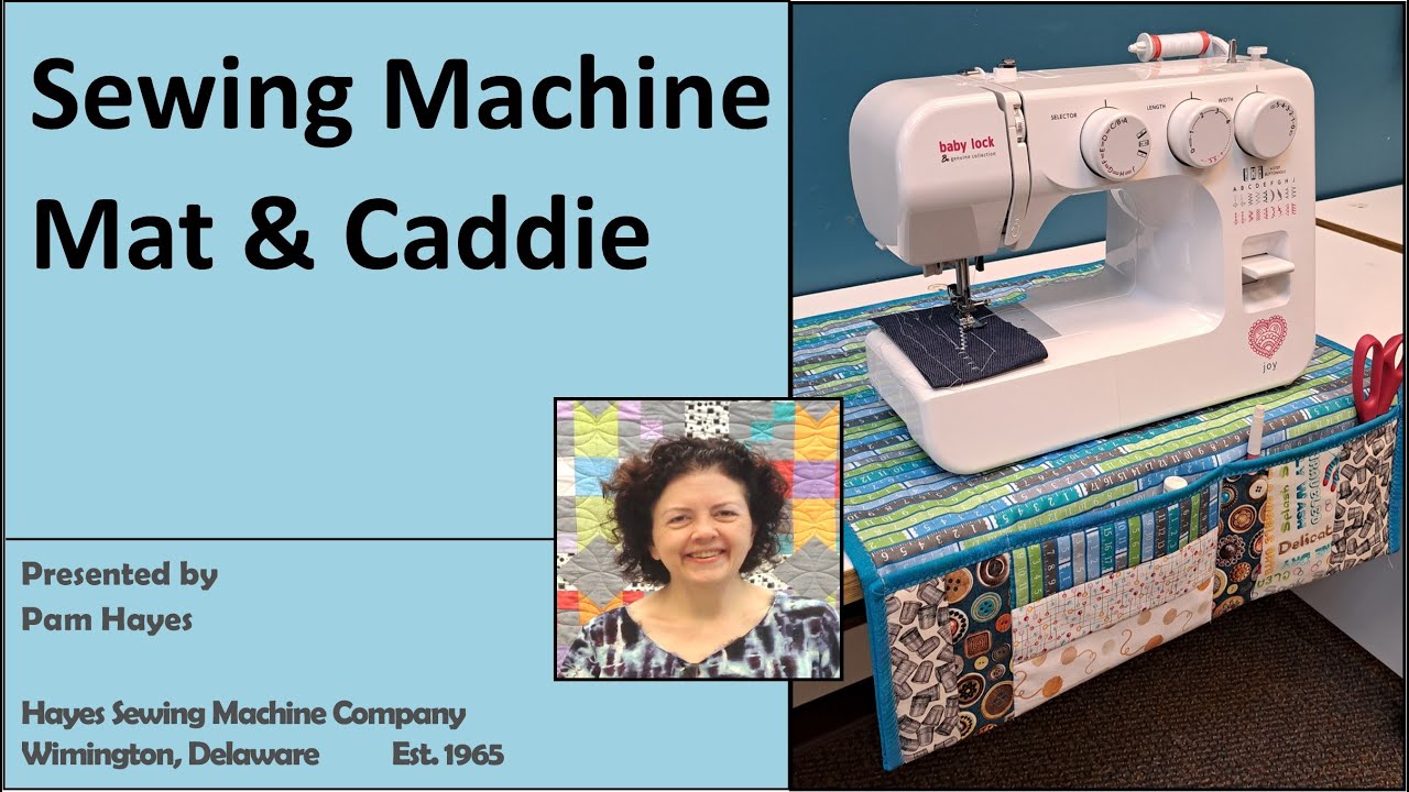 How to Make a Quilt-As-You-Go Sewing Machine Mat & Caddie