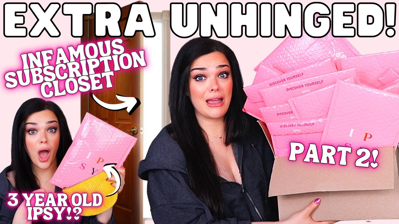 EXTRA UNHINGED UNBOXING! 3 Year Old Ipsy Bag From INFAMOUS CLOSET! | Unboxing 11 Ipsy Bags