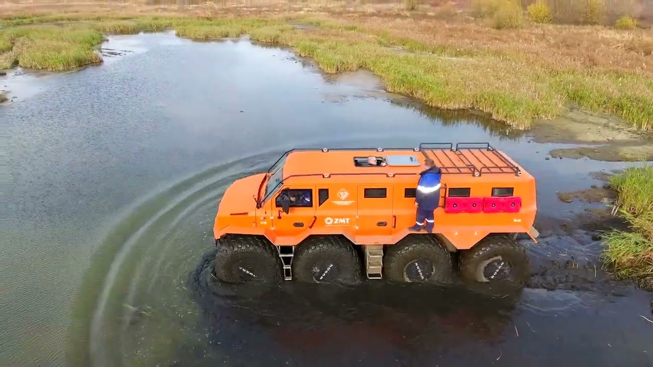 Вездеход РУСАК К-8. Фрагменты осенних испытаний
