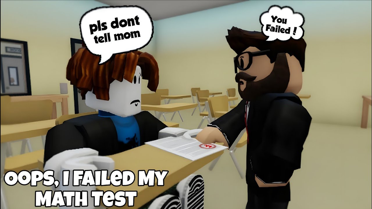 Roblox - Oops, I Failed My Math Test [All Chapters + All Endings)