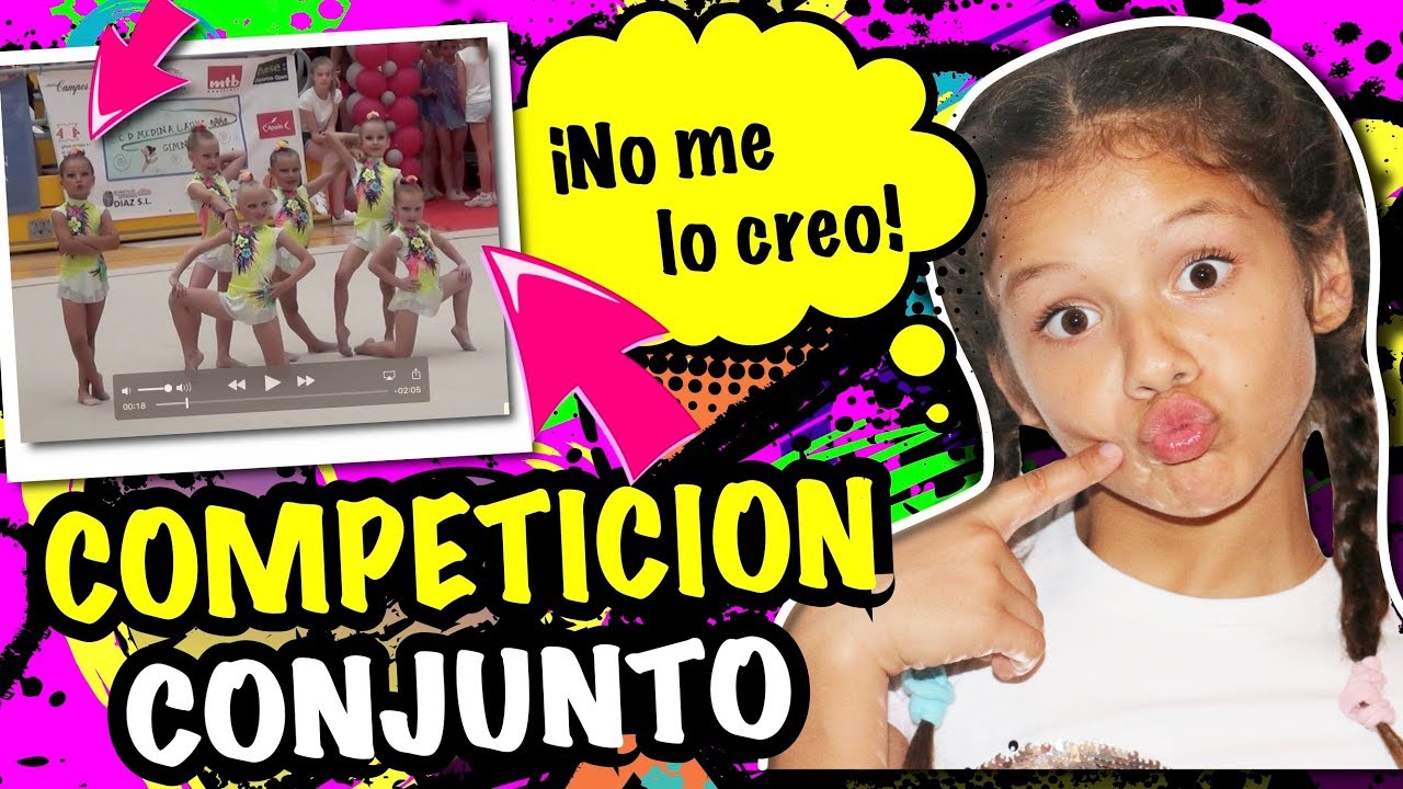 🤸‍♀️ REACCIONANDO a MI COMPETICION DE GIMNASIA RÍTMICA EN CONJUNTO de PEQUEÑA